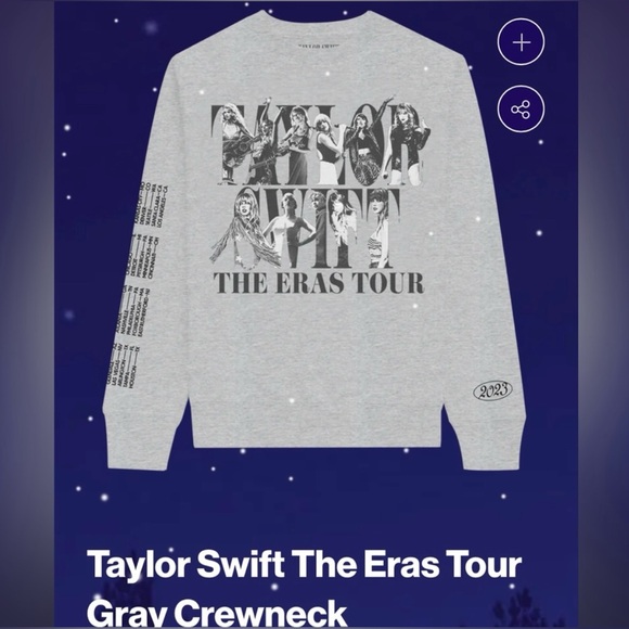 New Taylor Swift Eras Tour crewneck sweatshirt XL - Picture 11 of 13